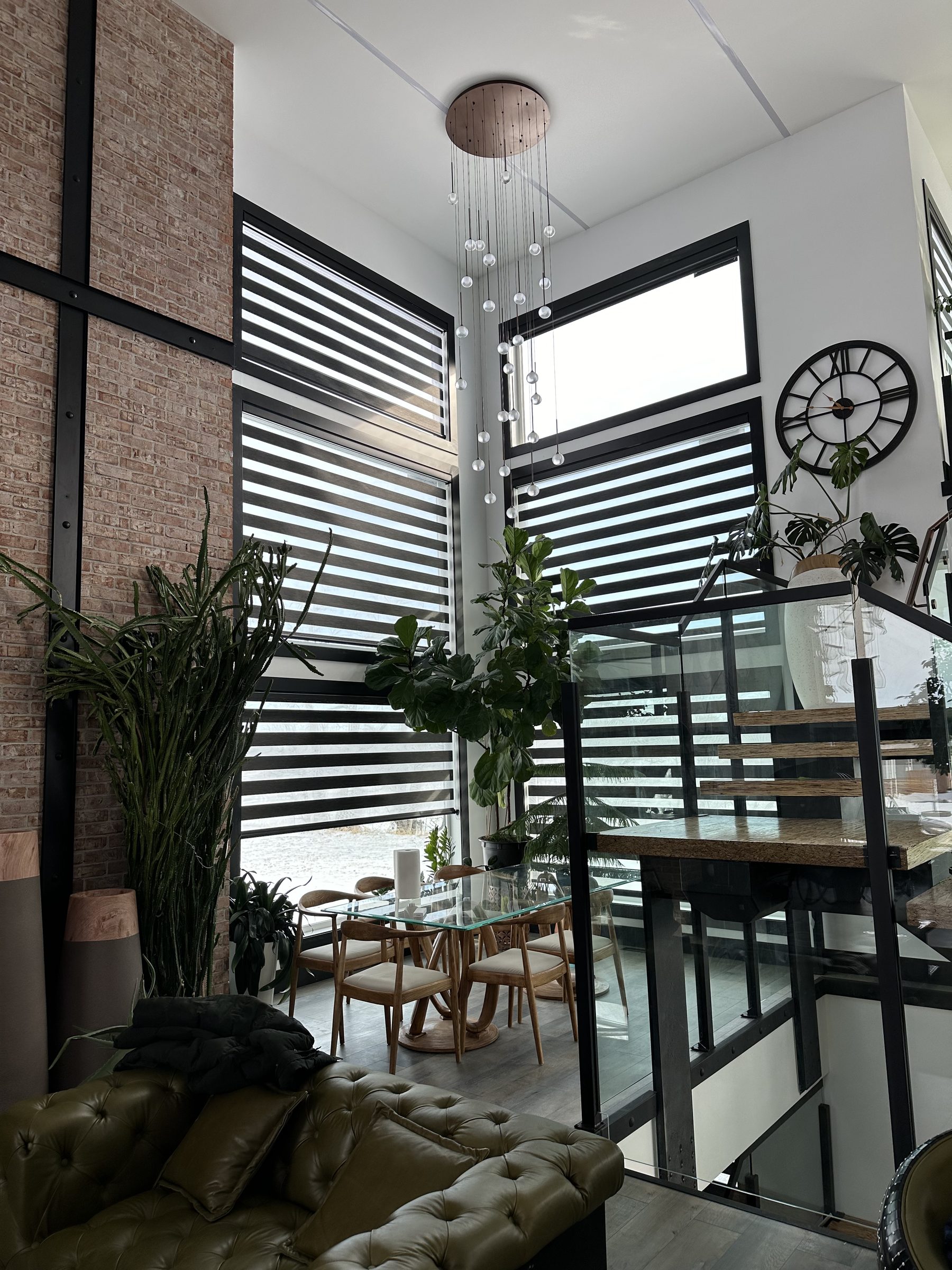 Modern Winnipeg living room with premium custom blinds
